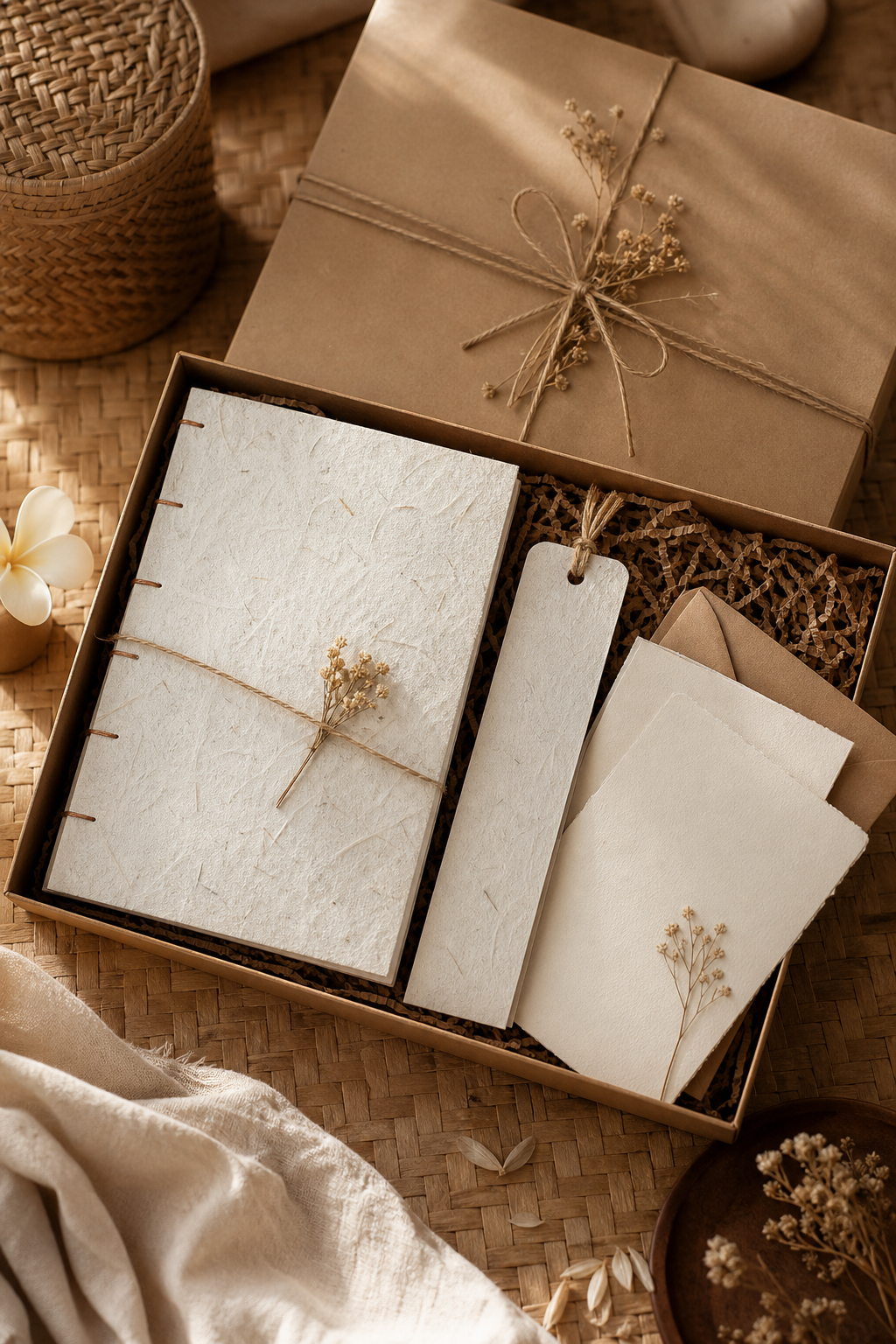 Concept market-inspired stationery gift set candidate